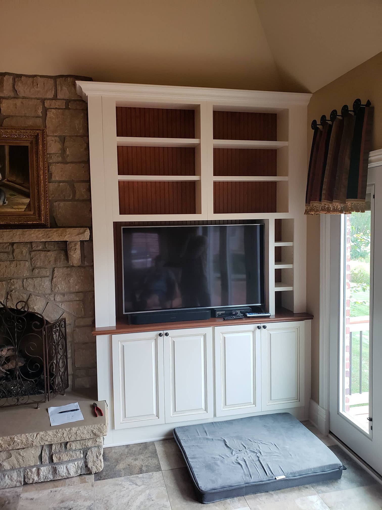 Custom built-in bookcase