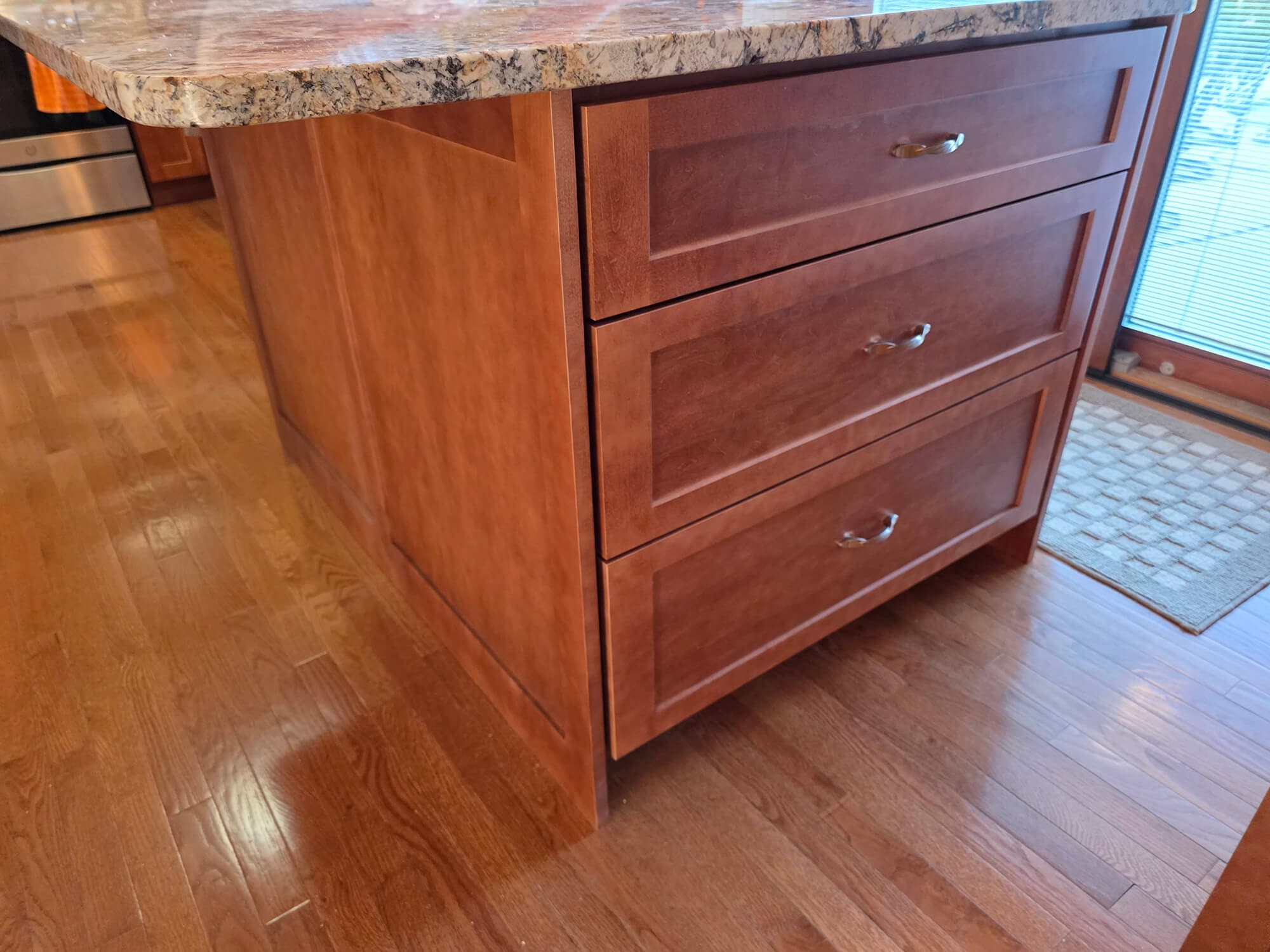 Cabinet refacing project 3 - Custom kitchen cabinet doors and finishes by Professional Wood Interiors - St. Louis, MO