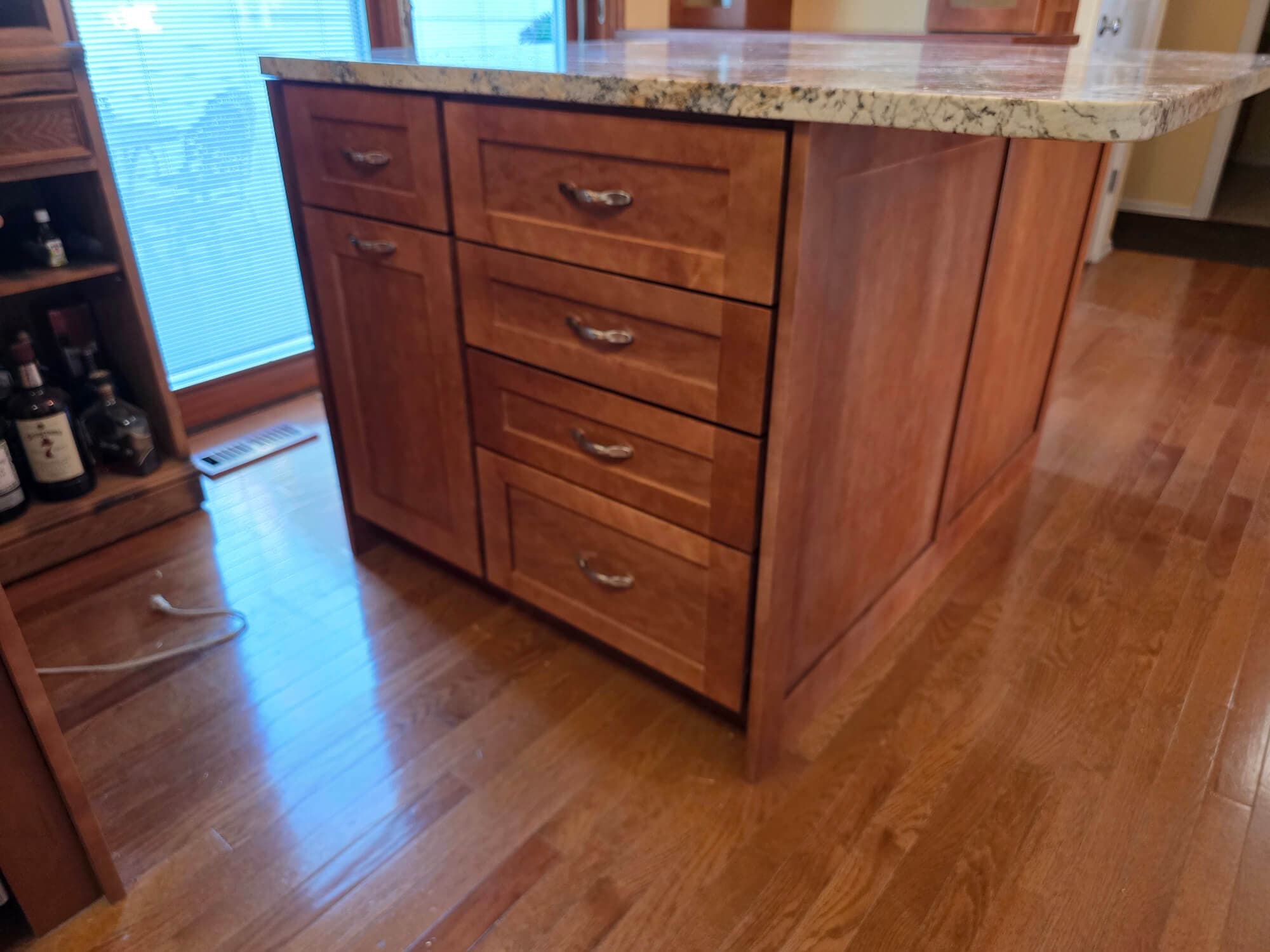 Cabinet refacing project 5 - Custom kitchen cabinet doors and finishes by Professional Wood Interiors - St. Louis, MO