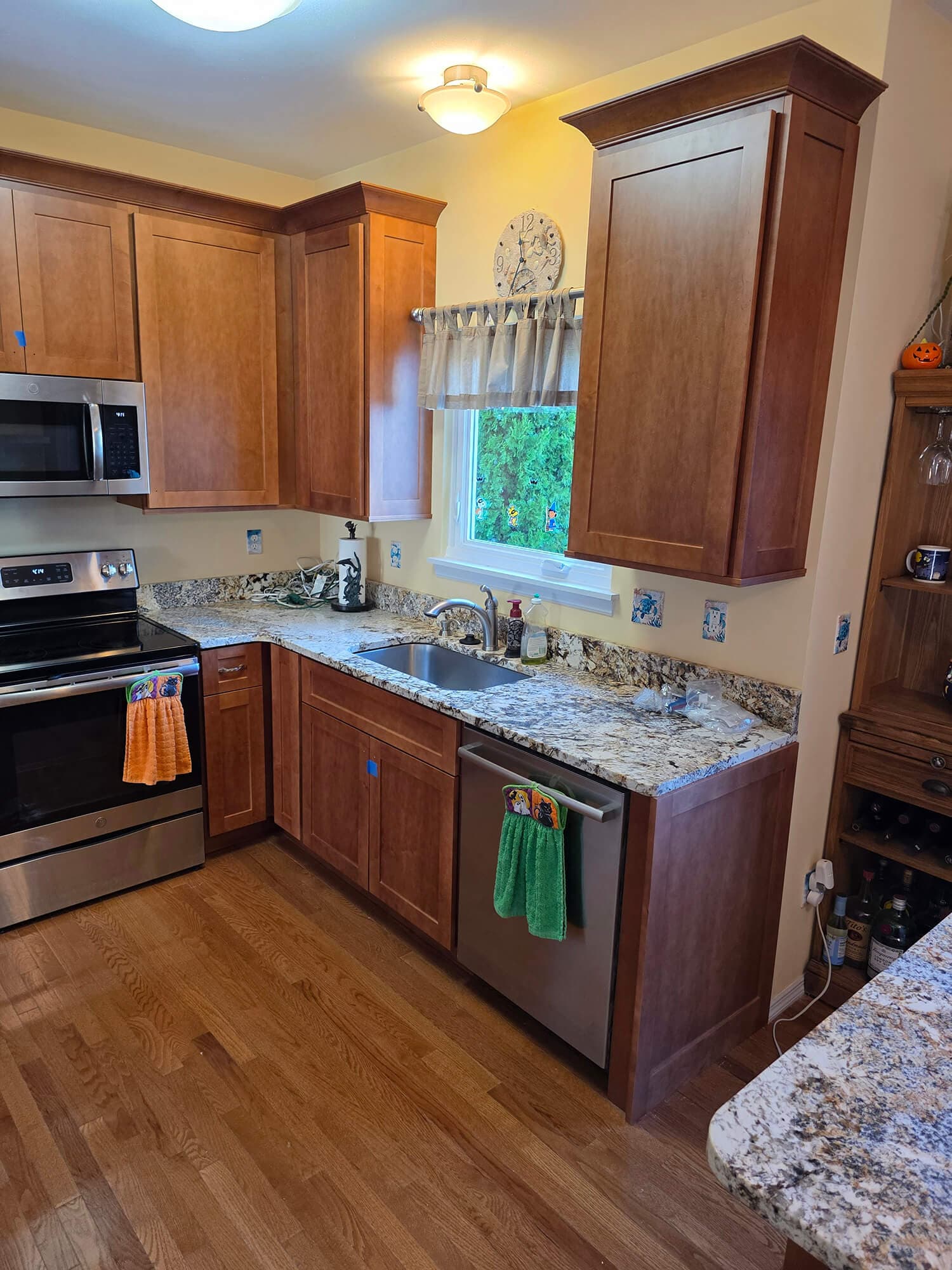 Cabinet refacing project 6 - Custom kitchen cabinet doors and finishes by Professional Wood Interiors - St. Louis, MO