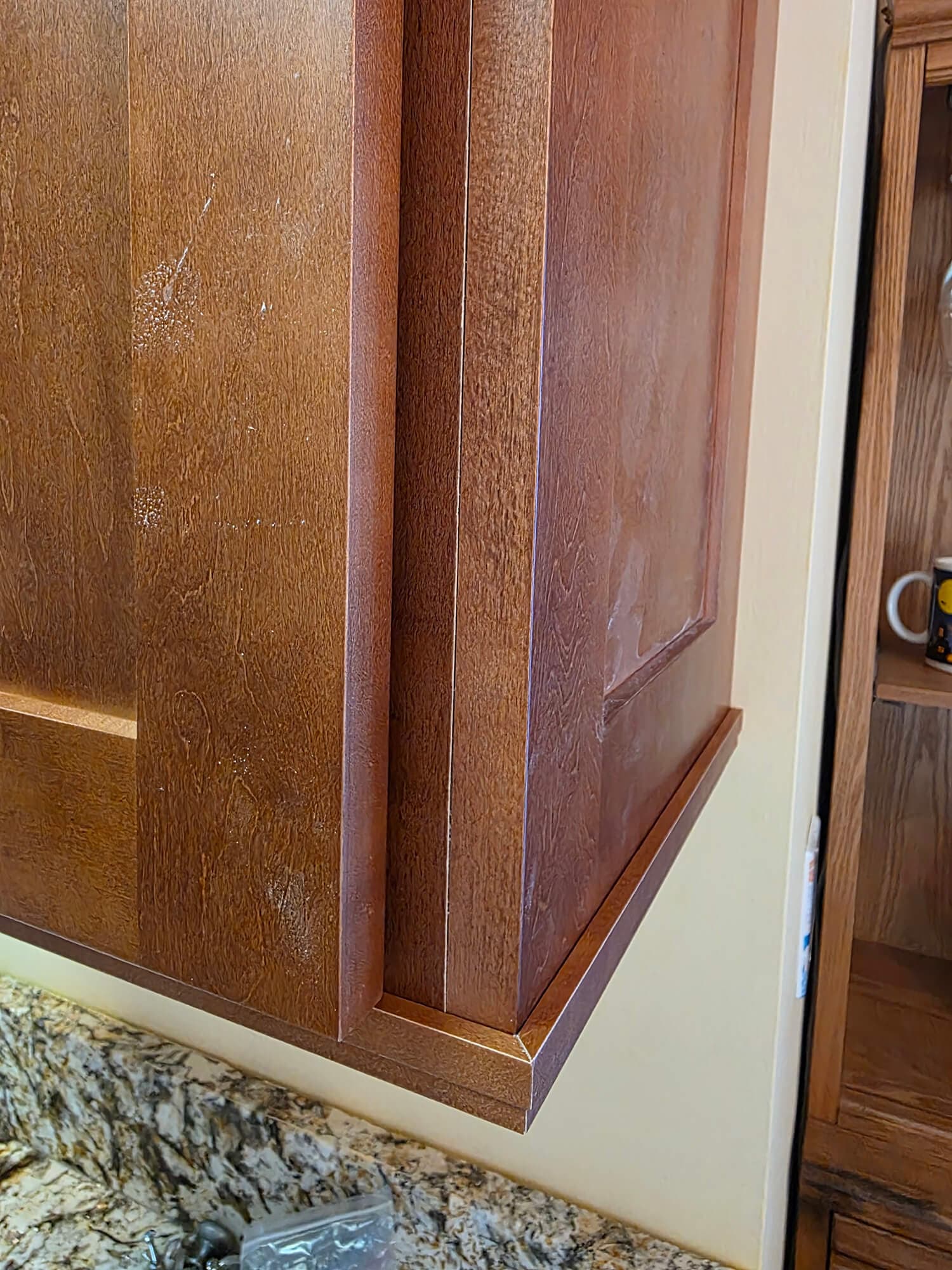 Cabinet refacing project 8 - Custom kitchen cabinet doors and finishes by Professional Wood Interiors - St. Louis, MO